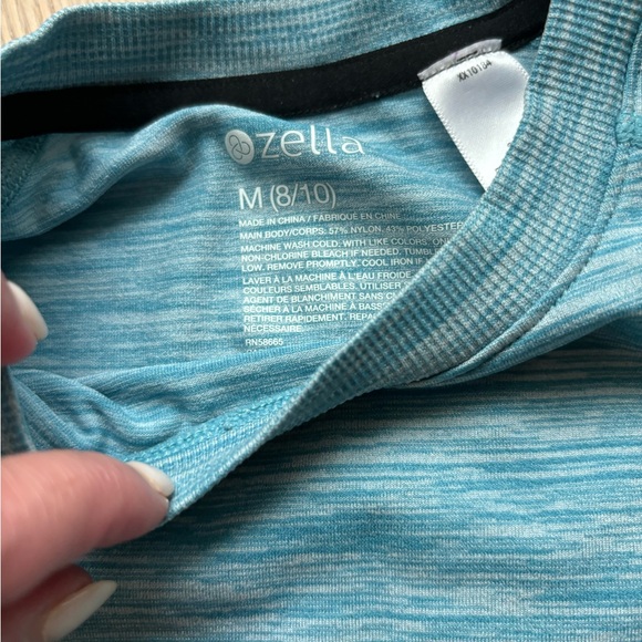 Zella Kids Girls Tech Tshirt Athletic Stretch Top 8Y - Picture 3 of 6